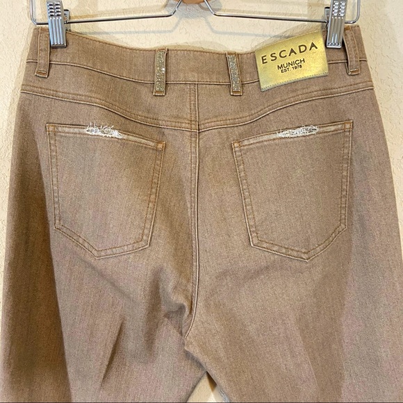 Escada Embellished Rhinestone Jeans - Picture 2 of 3